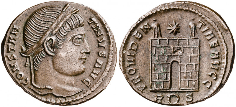 (326 d.C.). Constantino I. Roma. AE20. (Spink 16250) (Co. 454) (RIC. 287). Incis...