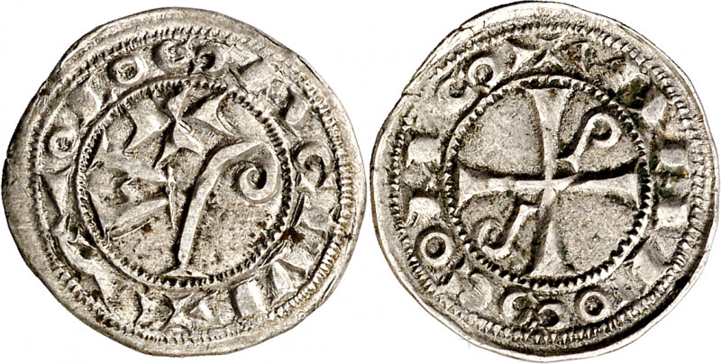 Comtat de Tolosa. Alfons Jordà (1112-1148). Tolosa. Òbol. (D. 1227) (P.A. falta)...