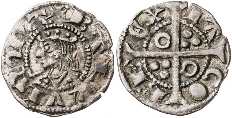 Jaume II (1291-1327). Barcelona. Diner. (Cru.V.S. 342) (Cru.C.G. 2159). Ex Áureo...