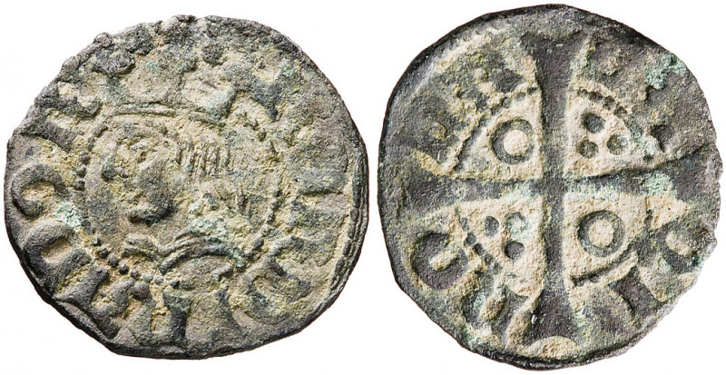 Ferran II (1479-1516). Barcelona. Diner. (Cru.V.S. 1163) (Cru.C.G. 3085b). 0,75 ...