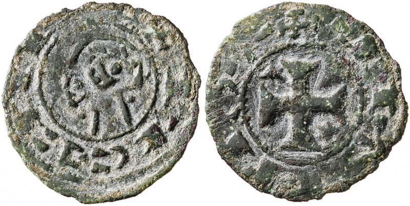 Alfonso VIII (1158-1214). Toledo. Dinero. (Imperatrix A8:30 pág. 2 falsa de époc...