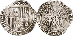 Reyes Católicos. Granada. R. 2 reales. (AC. 498). Cospel irregular. 6,07 g. BC+.