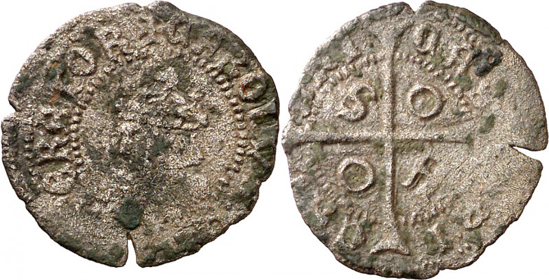 s/d. Carlos I. Sardenya (Càller). 1 callerès. (Cru.C.G. 4188) (MIR. 36). Cospel ...