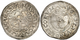 1532. Carlos I. Augsburgo. 1 batzen. (Kr. MB35) (Schulten 62). Buen ejemplar. Brillo original. Rara así. 3,30 g. MBC+.