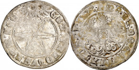 1522. Carlos I. Issy. 1 batzen. (Kr.MB 17) (Schulten 1383). Parte de brillo original. 3,28 g. MBC-.