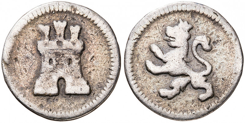 s/d (1794-1795). Carlos IV. Potosí. 1/4 de real. (AC. 142). 0,78 g. BC+/MBC-.