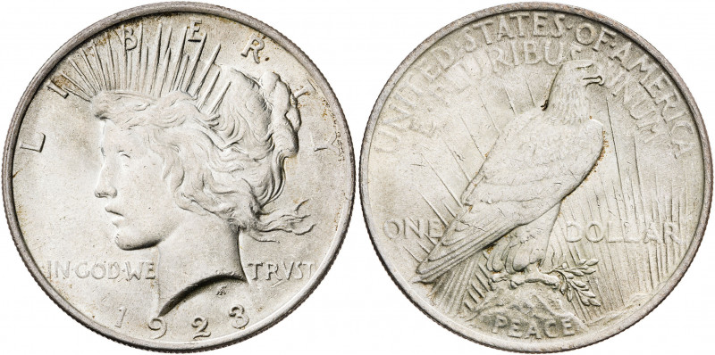 Estados Unidos. 1923. Filadelfia. 1 dólar. (Kr. 150). AG. 26,68 g. EBC+.