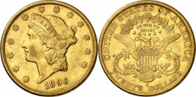 Estados Unidos. 1896. S (San Francisco). 20 dólares. (Fr. 178) (Kr. 74.3). AU. 33,32 g. MBC.