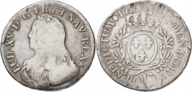 Francia. 172(...). Luis XV. M (Toulouse). 1 ecu. (Kr. 486.13). Golpecitos. AG. 28,45 g. BC/BC+.