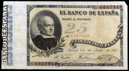 1893. 25 pesetas. (Ed. B84) (Ed. 300). 24 de julio, Jovellanos. Raro. MBC-.
