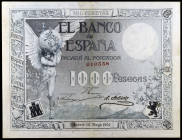 1907. 1000 pesetas. (Ed. B101) (Ed.317). 10 de mayo. Muy raro. MBC.