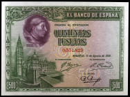 1928. 500 pesetas. (Ed. C7) (Ed. 356). 15 de agosto, Cisneros. S/C-.