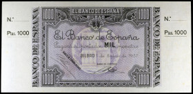 1937. Bilbao. 1000 pesetas. (Ed. NE27c) (Ed. NE27c). 1 de enero. Con matriz y sin numeración. S/C-.