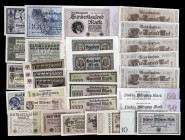 Alemania. Lote de 32 billetes de distintos valores y fechas. Muy interesante. EBC-/S/C.