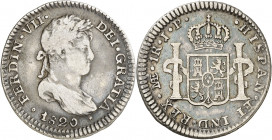 1820. Fernando VII. Lima. JP. 1 real. (AC. 578). 3,15 g. BC+/MBC-.