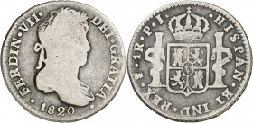 1820. Fernando VII. Potosí. PJ. 1 real. (AC. 638). 3,16 g. RC/BC.