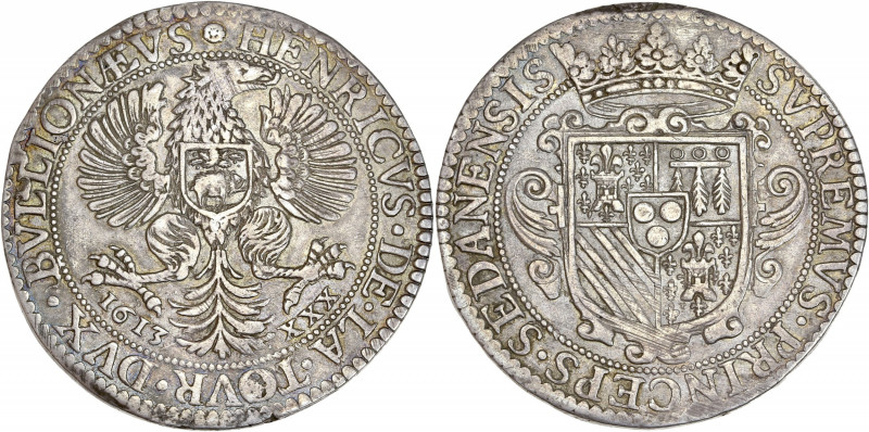 Sedan, Henri de La Tour - Ecu ou 30 sols 1613 

Argent - 20,09 grs - 41 mm
Bd.18...