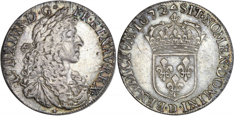 Louis XIV - 1/2 écu buste juvénile 1672 D (Lyon) 

Argent - 13,66 grs - 32 mm
G....