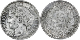 Cérès - 50 centimes 1894 A (Paris) 

Argent - 5,00 grs - 18 mm
F.189-15 / G.419a
SPL+ / PCGS MS64

Monnaie gradée par PCGS en MS64. Magnifique exempla...