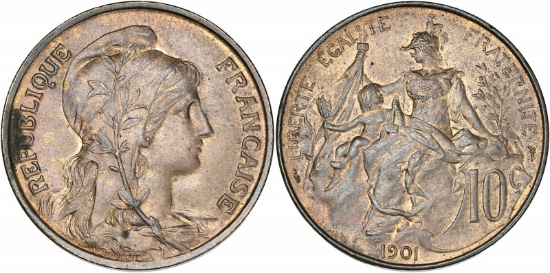 Daniel-Dupuis - 10 centimes 1901 

Bronze - 10,02 grs - 30 mm
F.136-10 / G.277
S...