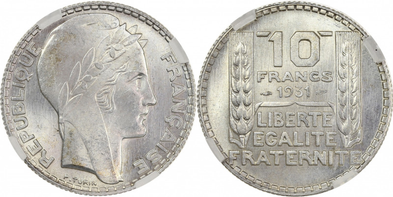 Turin - 10 francs 1931 
Coque GENI n° FR36IYQOV0

Argent - 10,02 grs - 28 mm
F.3...