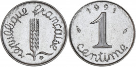 Epi - 1 centime 1991 
Frappe monnaie.

Acier inoxydable - 1,66 grs - 15 mm
F.106-48 / G.91
SUP
R

Millésime rare et recherché.