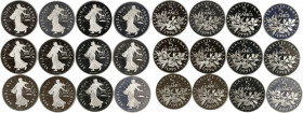 Série de 12 monnaies 5 francs Semeuse de 1991 à 2001 en frappe Belle Epreuve 

Cupro-nickel - 10,00 grs - 29 mm
G.771a
SPL

Sans la 5 francs 1996 tran...