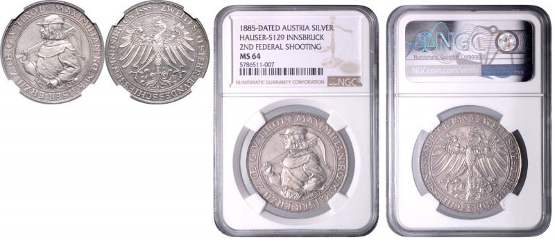 SHOOTING MEDALS AUSTRIA-HUNGARY&nbsp;
Ag medaile (2 Zlatník) II. Rakouská spolk...