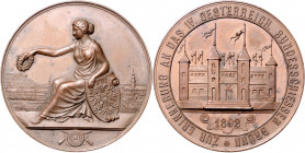 BRNO (BRÜNN)&nbsp;
AE medaile IV. Rakouská spolková střelba Brno (Brünn), 1892, 21,76g, pouze 2 ks na trhu. 38 mm, měď, Drentwett, Haus 5170&nbsp;
...