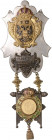 BRNO (BRÜNN)&nbsp;
Dekorace z královského řetězu střelců z bílého kovu ke IV. Rakouské spolkové střelbě Brno (Brünn), Au 20 Corona, 1892, 55,29g, 70x...