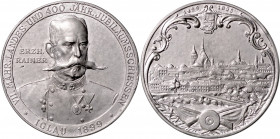 JIHLAVA (IGLAU)&nbsp;
AE medaile VII. Moravská zemská a jubilejní (400 let) střelba Jihlava (Iglau), pod záštitou arcivévody Rainera, 1899, 22,34g, j...