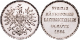 OLOMOUC (OLMÜTZ)&nbsp;
Ag medaile II. Moravská zemská střelba Olomouc (Olmütz), 1884, 18,32g, 33 mm, Ag 900/1000, J. Christlbauer, Haus 5126&nbsp;
...