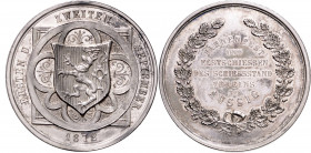 ÚSTÍ NAD LABEM (AUSSIG)&nbsp;
Ag medaile Slavnostní střelba střeleckého spolku Ústí nad Labem (Aussig), 1872, 22,42g, pouze 3 ks na trhu. 38 mm, Ag 9...