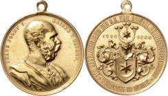 VARNSDORF (WARNSDORF)&nbsp;
AE medaile 100. výročí založení C. k. Privilegované měšťanské střelecké společnosti Varnsdorf (Warnsdorf), 1896, 16,75g, ...