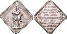 SHOOTING MEDAL KLIPPES AND HUNTING MEDALS&nbsp;
Ag klipa Slavnostní střelba na oslavu vítězství Horního Rakouska v konkurenci korunních zemí, 1902, 1...