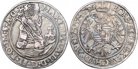 MAXIMILIAN II (1564 - 1576)&nbsp;
30 Kreuzer, 1573, 12,11g, Kutna Hora. Hal 191&nbsp;

about EF | about EF