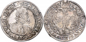 RUDOLF II (1576 - 1612)&nbsp;
1/2 Thaler, 1593, 14,15g, České Budějovice. Hal 436&nbsp;

about EF | about EF