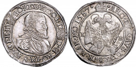 RUDOLF II (1576 - 1612)&nbsp;
1/4 Thaler, 1587, 7,16g, KB. Husz 1046&nbsp;

EF | EF , vada razidla | die defect