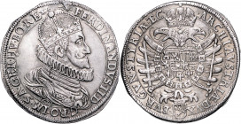 FERDINAND II (1617 - 1637)&nbsp;
1 Thaler, 1621, 29,04g, Graz. Dav 3100&nbsp;

about EF | EF , konec střížku | planchet edge
