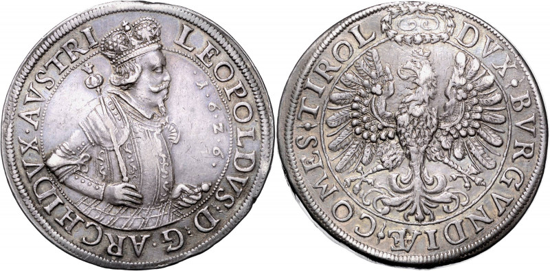 FERDINAND II (1617 - 1637)&nbsp;
2 Thaler Archduke Leopold (1618 - 1632), 1626,...