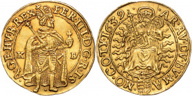 FERDINAND III (1637 - 1657)&nbsp;
1 Ducat, 1639, 3,47g, KB. Husz 1216&nbsp;

EF | EF