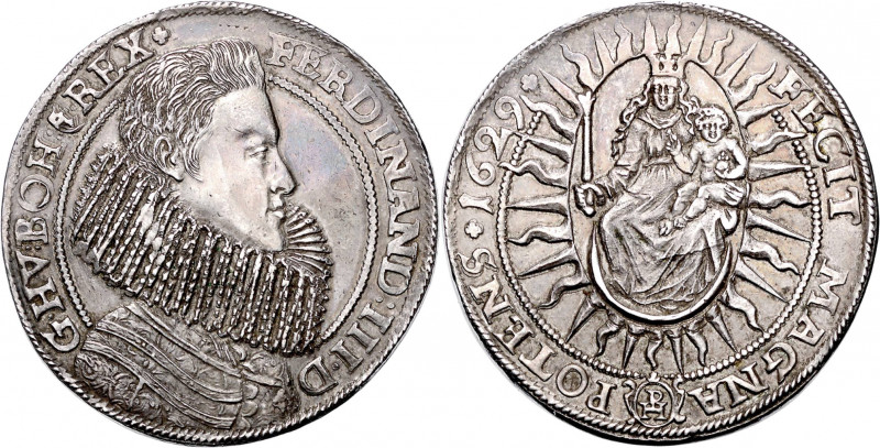 FERDINAND III (1637 - 1657)&nbsp;
2 Thaler, 1629, 57,16g, Kladsko. Hal 1318&nbs...