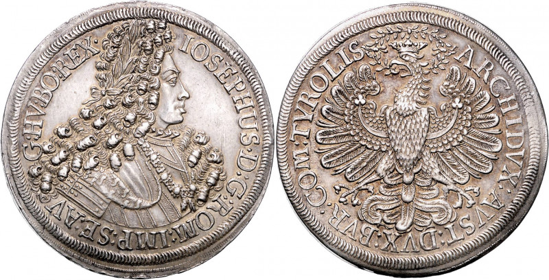 JOSEPH I (1705 - 1711)&nbsp;
2 Thaler, b. l., 57,16g, Hall. Her 117&nbsp;

ab...