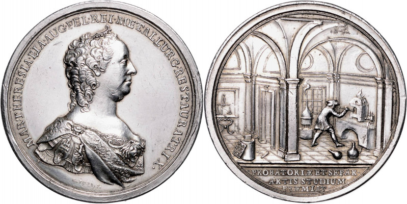 MARIA THERESA (1740 - 1780)&nbsp;
Silver medal Award for proficiency in melting...