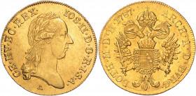 JOSEPH II (1765 - 1790)&nbsp;
1 Ducat, 1787, 3,49g, A. Her 29&nbsp;

EF | EF