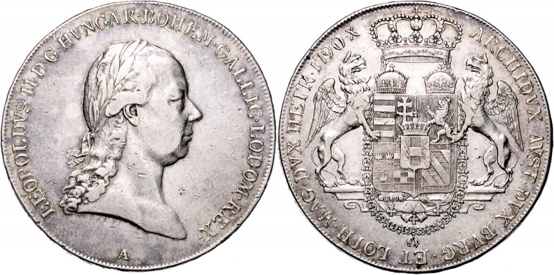 LEOPOLD II (1790 - 1792)&nbsp;
1 King Thaler, 1790, 27,94g, A. Her 32&nbsp;

...