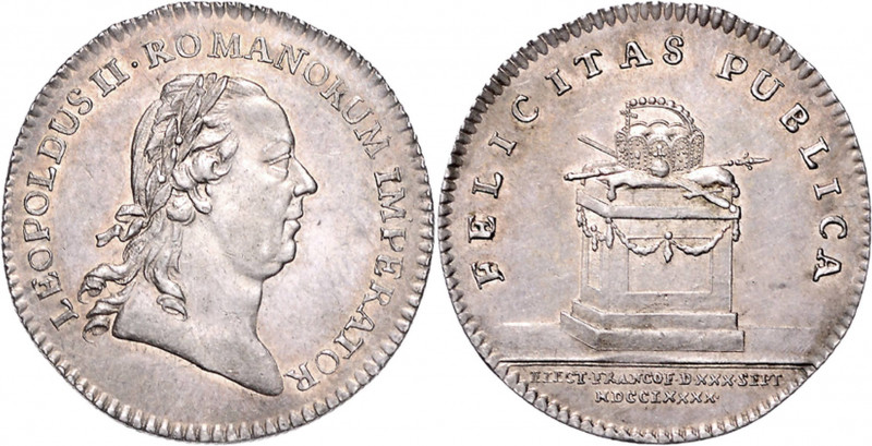 LEOPOLD II (1790 - 1792)&nbsp;
Silver jeton, 1790, 3,87g&nbsp;

about UNC | a...