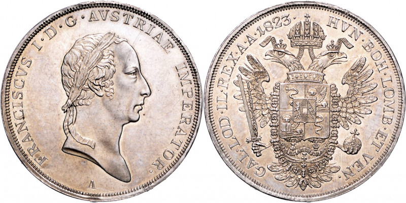 FRANCIS II / I (1792 - 1806 - 1835)&nbsp;
1 Scudo, 1823, 25,96g, A. Früh 607&nb...
