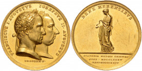 FRANCIS II / I (1792 - 1806 - 1835)&nbsp;
Gold medal (8 Ducats) Award of the Collegium Medico-Chirurgicum Josephinum Vienna (awarded 1832), 1824 (183...