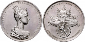 FERDINAND V / I (1835 - 1848)&nbsp;
Silver medal Coronation of Maria Anna as Queen of Bohemia in Prague, 1836, 43,83g, 46 mm, Ag 900/1000, J. D. Böhm...